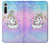 W3256 Mignon Licorne Etui Coque Housse et Flip Housse Cuir pour Motorola Moto G8