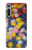 W3342 Claude Monet Chrysanthèmes Etui Coque Housse et Flip Housse Cuir pour Motorola Moto G8