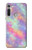 W3706 Arc-en-ciel pastel Galaxy Pink Sky Etui Coque Housse et Flip Housse Cuir pour Motorola Moto G8