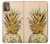 W3490 ananas or Etui Coque Housse et Flip Housse Cuir pour Motorola Moto G9 Plus