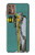 W3741 Carte de tarot l'ermite Etui Coque Housse et Flip Housse Cuir pour Motorola Moto G9 Plus