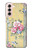W2229 Fleurs millésimé Etui Coque Housse et Flip Housse Cuir pour Samsung Galaxy S21 5G