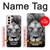 W3372 Lion Visage Etui Coque Housse et Flip Housse Cuir pour Samsung Galaxy S21 5G