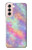 W3706 Arc-en-ciel pastel Galaxy Pink Sky Etui Coque Housse et Flip Housse Cuir pour Samsung Galaxy S21 5G