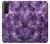 W3713 Graphique violet améthyste à quartz imprimé Etui Coque Housse et Flip Housse Cuir pour Samsung Galaxy S21 Plus 5G, Galaxy S21+ 5G