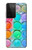 W3235 Mélange aquarelle Etui Coque Housse et Flip Housse Cuir pour Samsung Galaxy S21 Ultra 5G