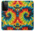 W3459 tie Dye Etui Coque Housse et Flip Housse Cuir pour Samsung Galaxy S21 Ultra 5G