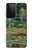 W3674 Claude Monet La passerelle japonaise et la piscine de nénuphars Etui Coque Housse et Flip Housse Cuir pour Samsung Galaxy S21 Ultra 5G