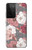 W3716 Motif floral rose Etui Coque Housse et Flip Housse Cuir pour Samsung Galaxy S21 Ultra 5G