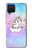 W3256 Mignon Licorne Etui Coque Housse et Flip Housse Cuir pour Samsung Galaxy A12