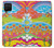 W3407 hippie Art Etui Coque Housse et Flip Housse Cuir pour Samsung Galaxy A12