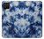 W3439 Tissu Indigo Tie Dye Etui Coque Housse et Flip Housse Cuir pour Samsung Galaxy A12