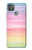 W3507 Coloré Arc-en-ciel pastel Etui Coque Housse et Flip Housse Cuir pour Motorola Moto G9 Power