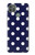 W3533 Bleu à pois Etui Coque Housse et Flip Housse Cuir pour Motorola Moto G9 Power