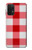 W3535 Rouge vichy Etui Coque Housse et Flip Housse Cuir pour Samsung Galaxy A32 5G