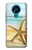 W1117 Étoiles de mer sur la plage Etui Coque Housse et Flip Housse Cuir pour Nokia 3.4