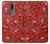 W3354 Rouge classique Bandana Etui Coque Housse et Flip Housse Cuir pour Nokia 2.4