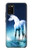 W1130 licorne Cheval Etui Coque Housse et Flip Housse Cuir pour Samsung Galaxy A02s, Galaxy M02s