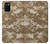 W3294 Armée Tan Coyote Camo Désert Camouflage Etui Coque Housse et Flip Housse Cuir pour Samsung Galaxy A02s, Galaxy M02s