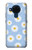 W3681 Motif de fleurs de marguerite Etui Coque Housse et Flip Housse Cuir pour Nokia 5.4