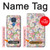 W3688 Motif d'art floral floral Etui Coque Housse et Flip Housse Cuir pour Motorola Moto G Play (2021)