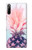 W3711 Ananas rose Etui Coque Housse et Flip Housse Cuir pour Sony Xperia L5