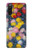 W3342 Claude Monet Chrysanthèmes Etui Coque Housse et Flip Housse Cuir pour Sony Xperia 10 III