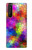 W3677 Mosaïques de briques colorées Etui Coque Housse et Flip Housse Cuir pour Sony Xperia 1 III