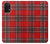 W2374 Motif Tartan Rouge Etui Coque Housse et Flip Housse Cuir pour Samsung Galaxy A32 4G