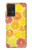 W3408 citron Etui Coque Housse et Flip Housse Cuir pour Samsung Galaxy A52, Galaxy A52 5G