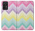 W3514 Arc en ciel Zigzag Etui Coque Housse et Flip Housse Cuir pour Samsung Galaxy A52, Galaxy A52 5G