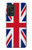 W3103 Drapeau du Royaume-Uni Etui Coque Housse et Flip Housse Cuir pour Samsung Galaxy A72, Galaxy A72 5G