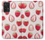 W3481 fraise Etui Coque Housse et Flip Housse Cuir pour Samsung Galaxy A72, Galaxy A72 5G