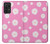W3500 Motif floral rose Etui Coque Housse et Flip Housse Cuir pour Samsung Galaxy A72, Galaxy A72 5G