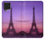 W3447 Paris Eiffel Le coucher du soleil Etui Coque Housse et Flip Housse Cuir pour Samsung Galaxy F62