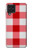 W3535 Rouge vichy Etui Coque Housse et Flip Housse Cuir pour Samsung Galaxy F62