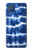 W3671 Tie Dye bleu Etui Coque Housse et Flip Housse Cuir pour Samsung Galaxy M62