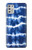 W3671 Tie Dye bleu Etui Coque Housse et Flip Housse Cuir pour Motorola Moto G Stylus (2021)