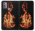 W3379 Cadre d'incendie Etui Coque Housse et Flip Housse Cuir pour Motorola Moto G30, G20, G10