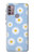 W3681 Motif de fleurs de marguerite Etui Coque Housse et Flip Housse Cuir pour Motorola Moto G30, G20, G10