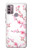 W3707 Fleur de cerisier rose fleur de printemps Etui Coque Housse et Flip Housse Cuir pour Motorola Moto G30, G20, G10
