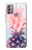 W3711 Ananas rose Etui Coque Housse et Flip Housse Cuir pour Motorola Moto G30, G20, G10