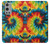 W3459 tie Dye Etui Coque Housse et Flip Housse Cuir pour OnePlus 9 Pro