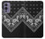 W3363 Motif Bandana Noir Etui Coque Housse et Flip Housse Cuir pour OnePlus 9