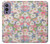 W3688 Motif d'art floral floral Etui Coque Housse et Flip Housse Cuir pour OnePlus 9