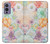 W3705 Fleur florale pastel Etui Coque Housse et Flip Housse Cuir pour OnePlus 9