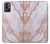 W3482 Imprimer Graphique marbre rose Etui Coque Housse et Flip Housse Cuir pour OnePlus 9R