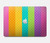 W3678 Vertical arc-en-ciel coloré Etui Coque Housse pour MacBook 12″ - A1534