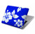 W2244 Motif Hawai Hibiscus Bleu Etui Coque Housse pour MacBook Air 13″ - A1369, A1466