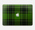 W2373 Motif vert Tartan Etui Coque Housse pour MacBook Air 13″ - A1369, A1466